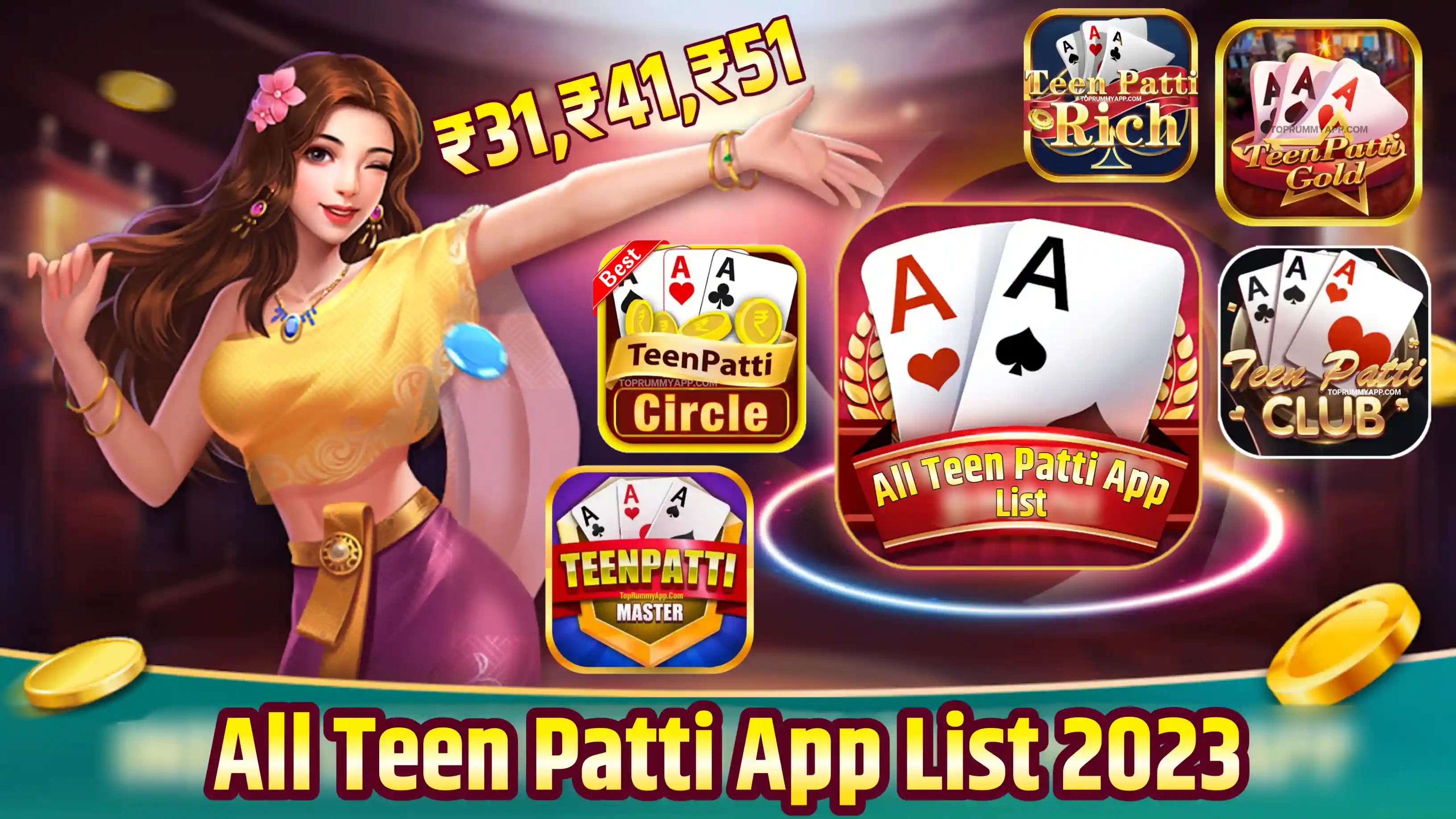 All Teen Patti App List 2024