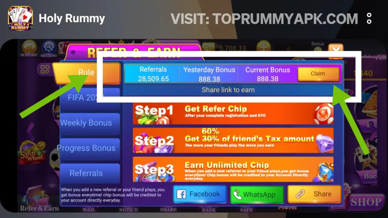 Holy Rummy Mod Apk Download Rafer & Earn