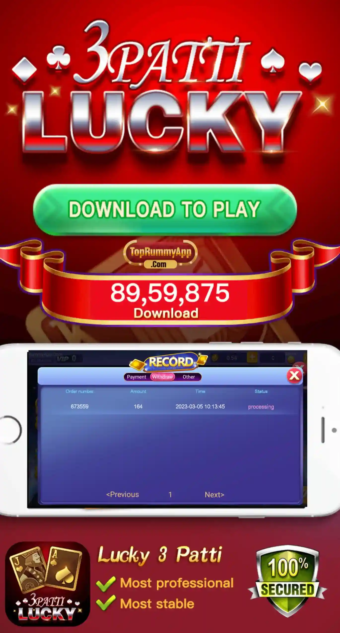 Lucky 3 Patti App List Top Rummy App