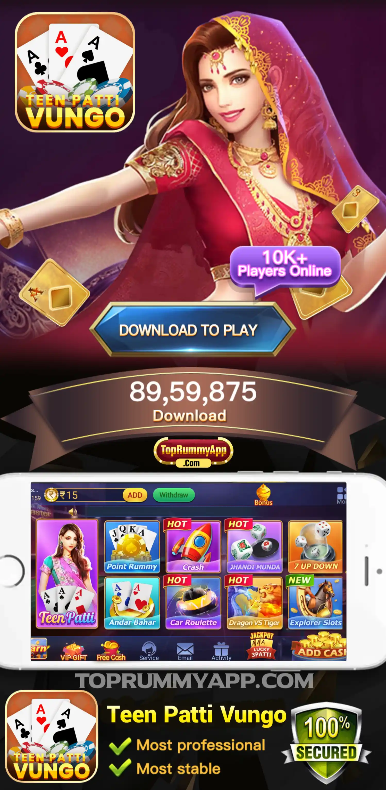 Teen Patti Vungo Apk Download Top Rummy App List 2024