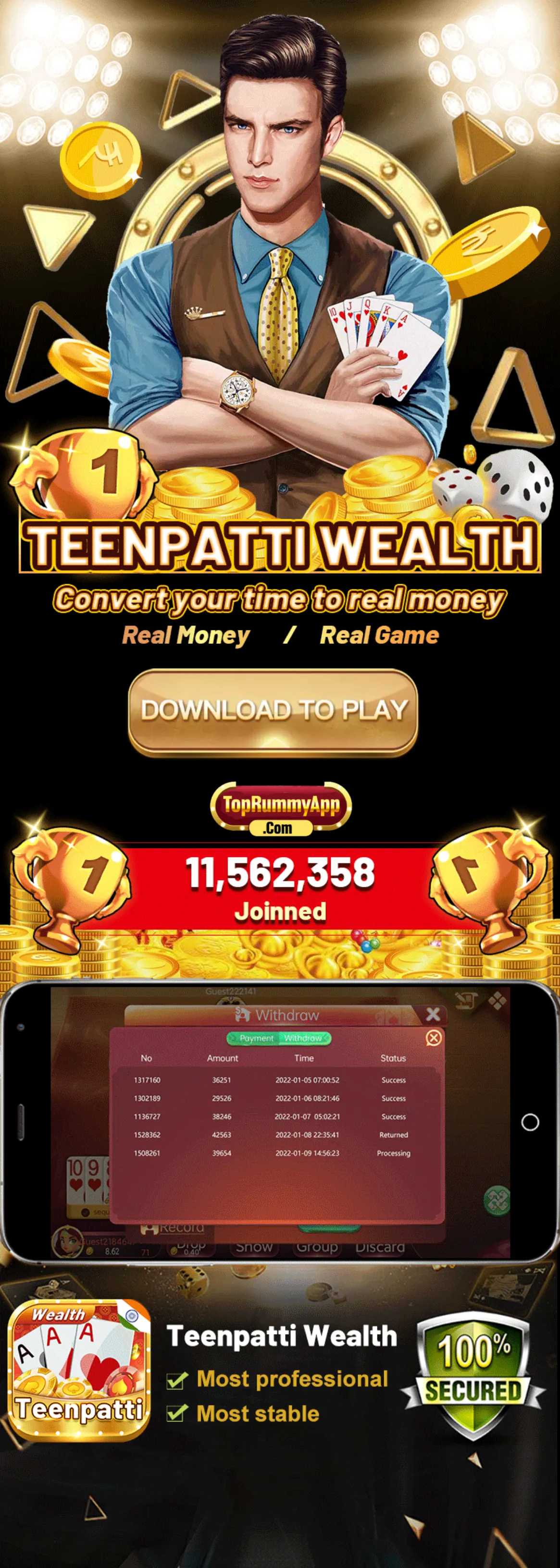 Teen Patti Wealth App Top Rummy App